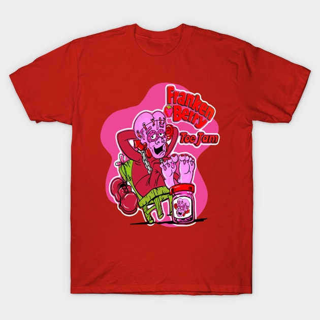 Franken berry Toe Jam T-Shirt by Biomek